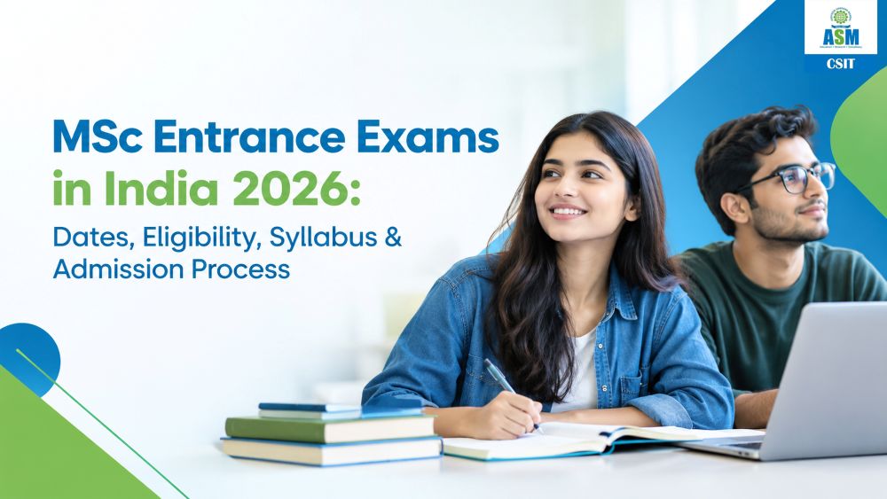 MSc Entrance Exams in india